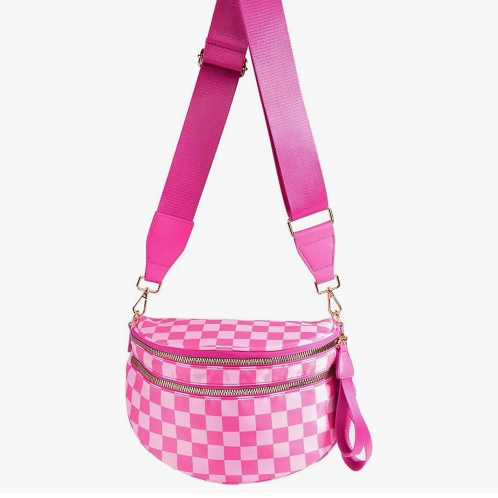 Viral Checkered Bum Bags